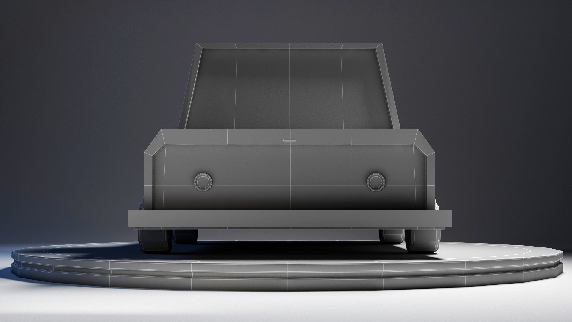 Cartoon Low Poly Car-poly 3D model Low-poly 3D model_8