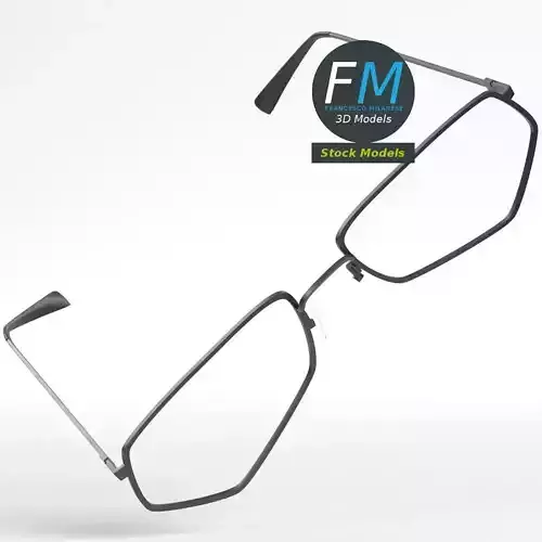 Glasses pentagon 3D model