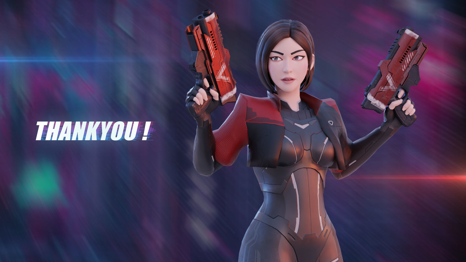 Futuristic Agent - Venus Low-poly 3D model_19