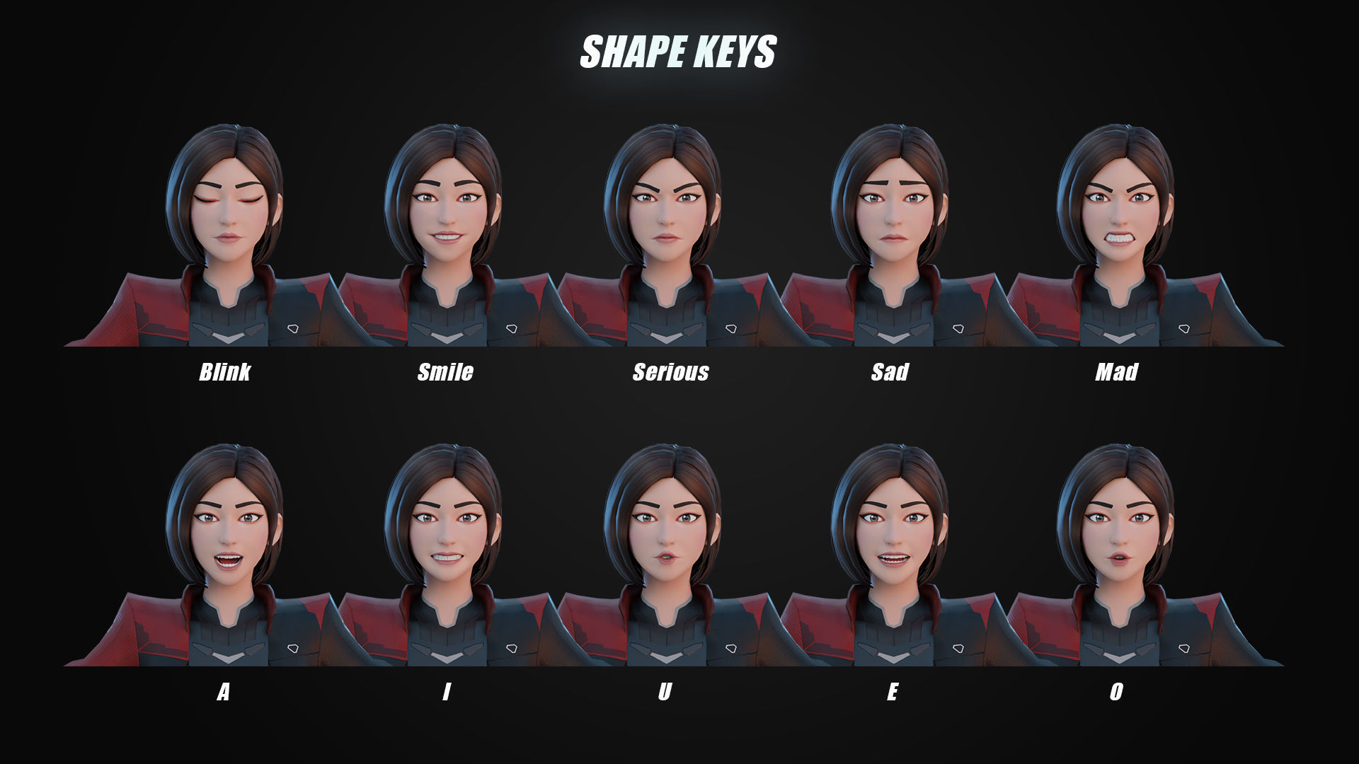 Futuristic Agent - Venus Low-poly 3D model_5