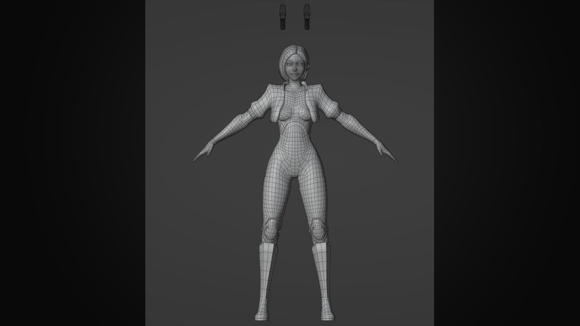 Futuristic Agent - Venus Low-poly 3D model_14