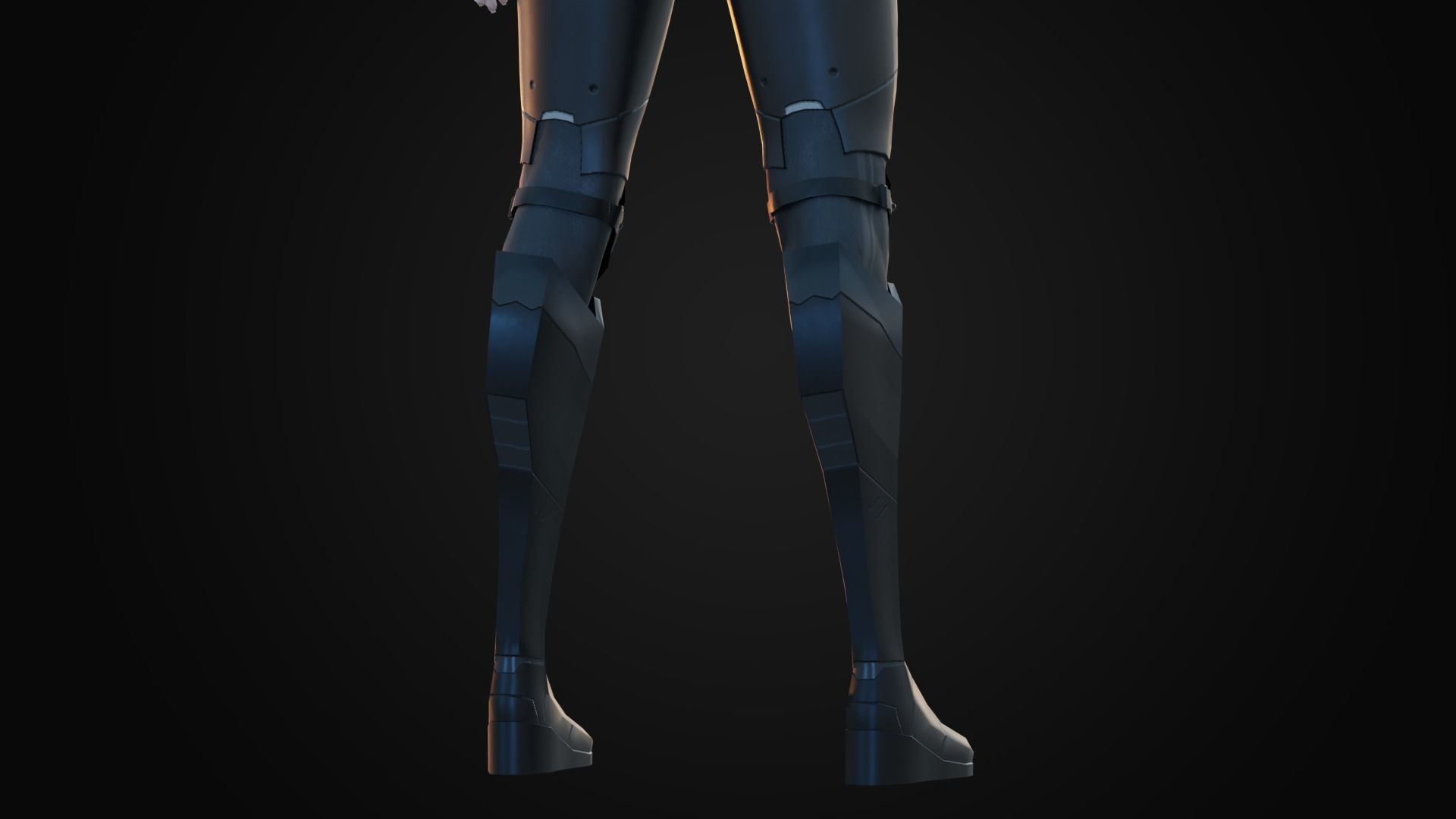 Futuristic Agent - Venus Low-poly 3D model_11