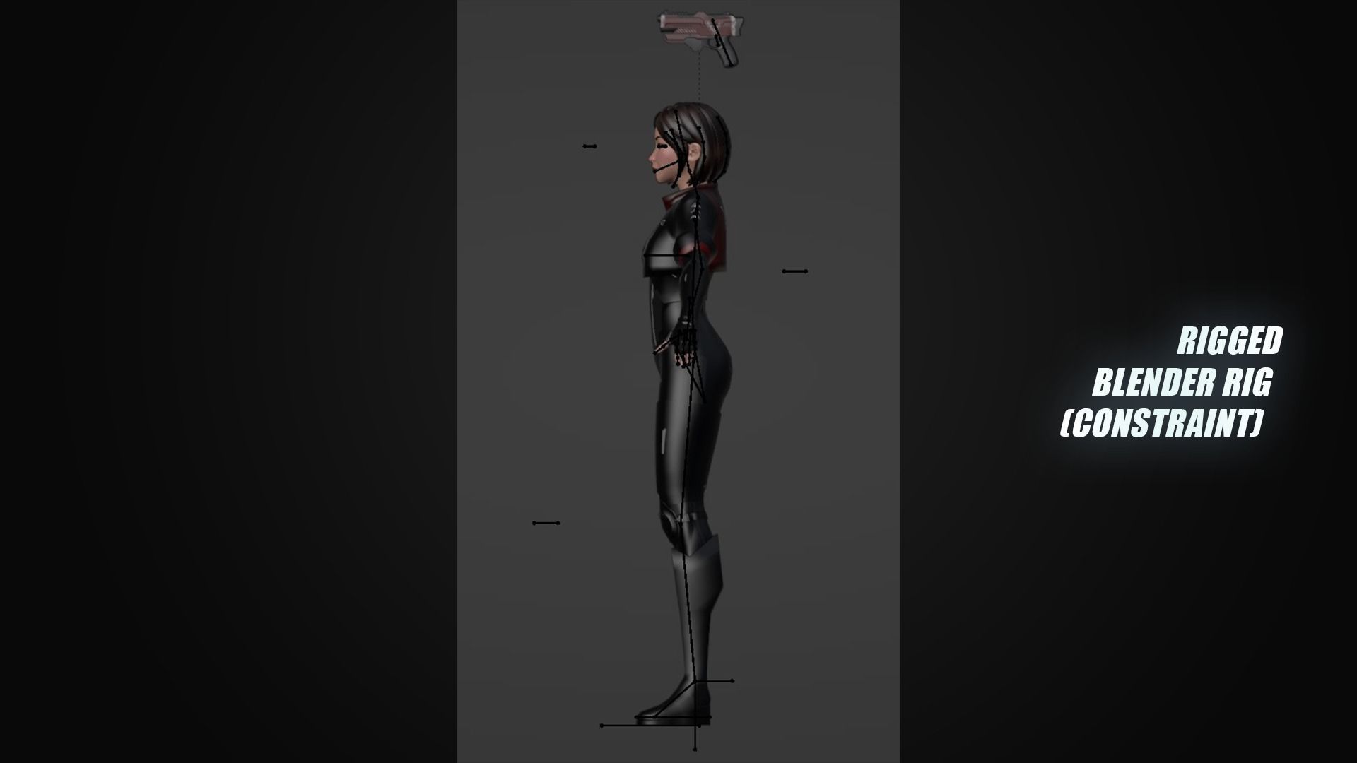 Futuristic Agent - Venus Low-poly 3D model_18