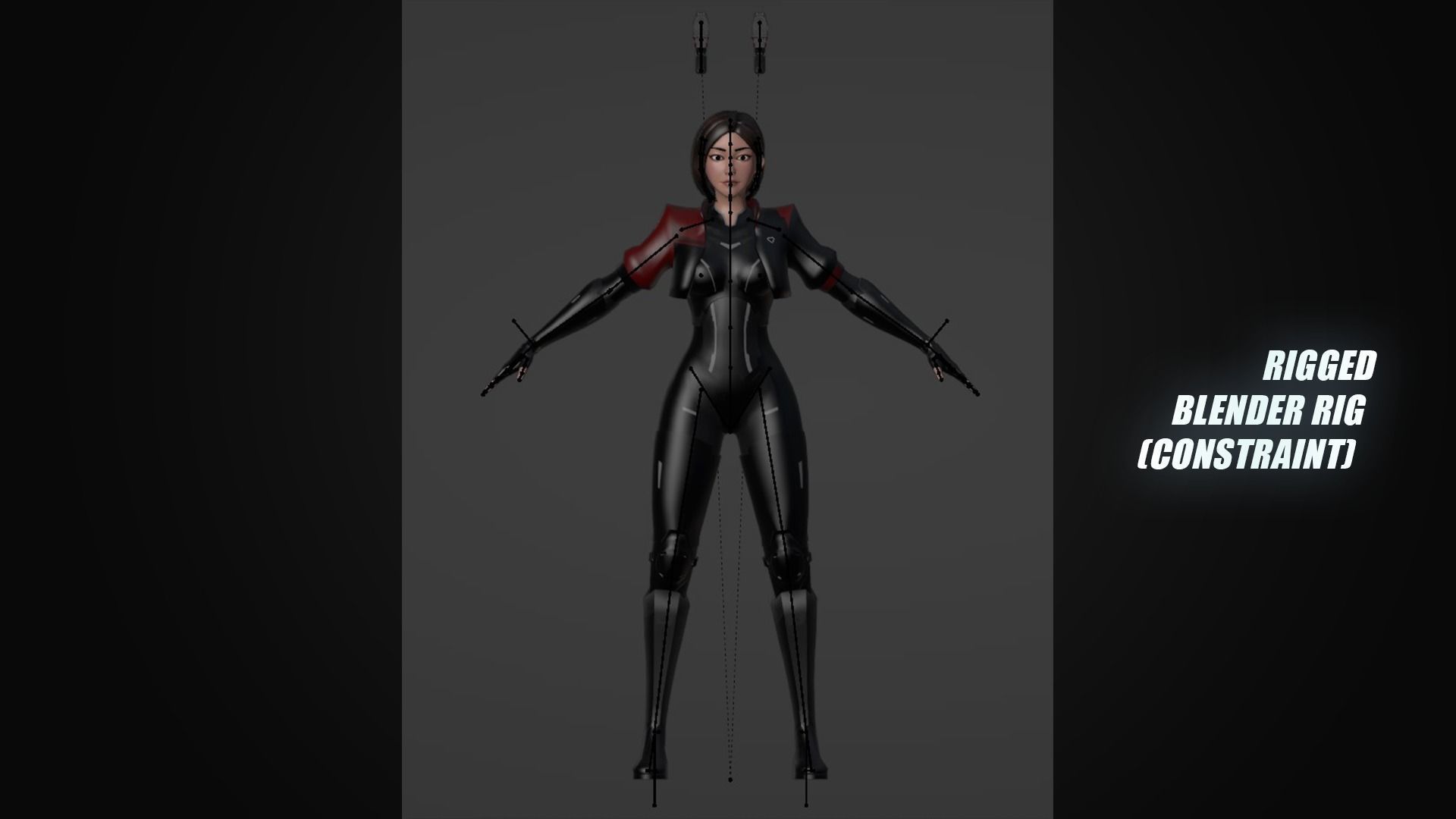 Futuristic Agent - Venus Low-poly 3D model_17