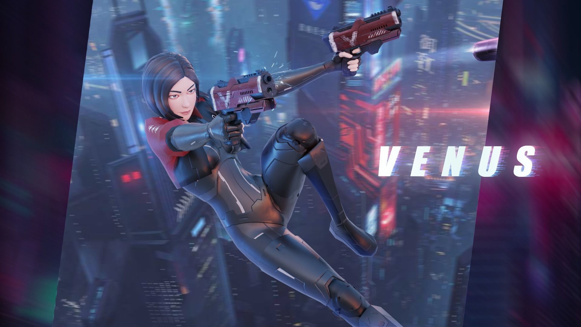 Futuristic Agent - Venus Low-poly 3D model_1