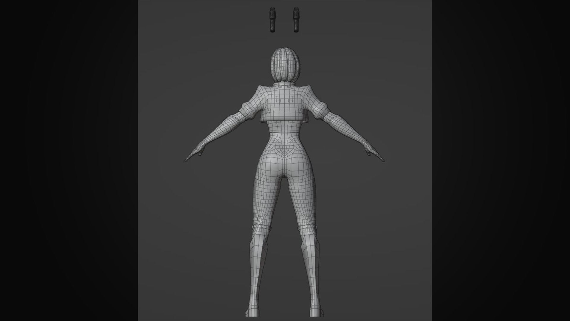 Futuristic Agent - Venus Low-poly 3D model_15