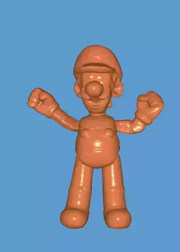Luigi figure of from super mario bros