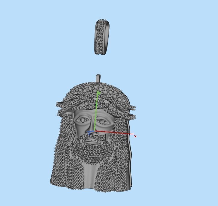 pendant JESUS 3D print model_34