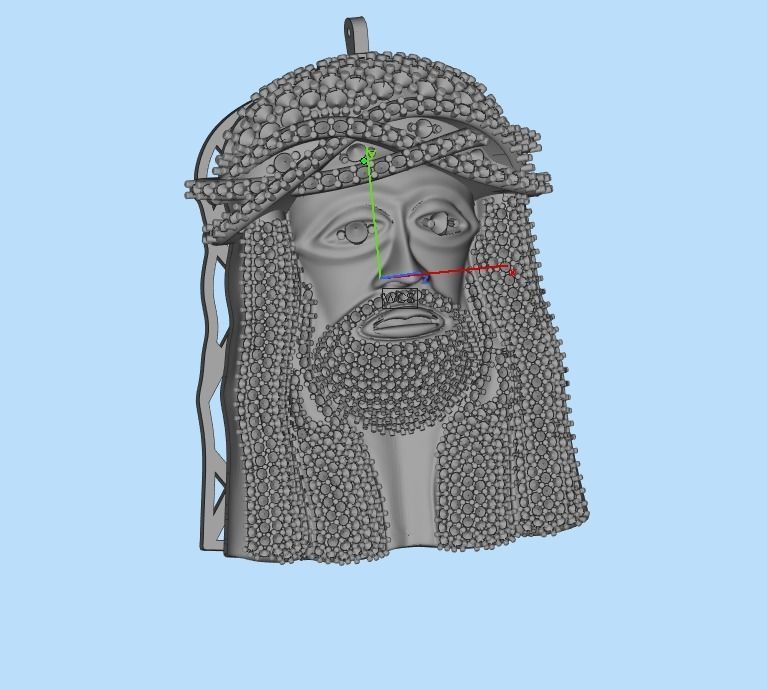 pendant JESUS 3D print model_37