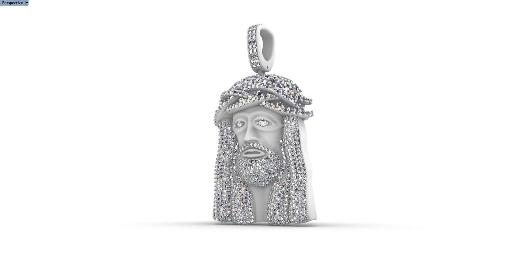 pendant JESUS 3D print model_8