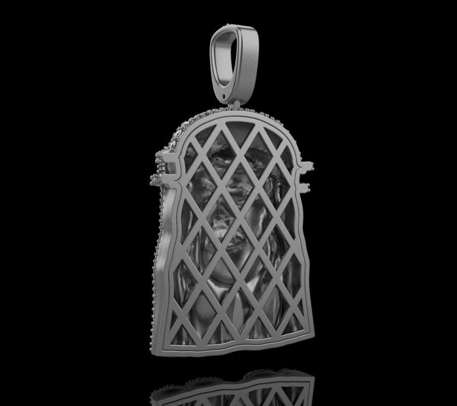 pendant JESUS 3D print model_25