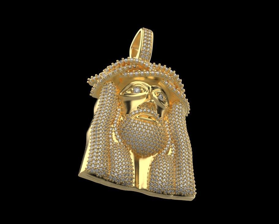 pendant JESUS 3D print model_13