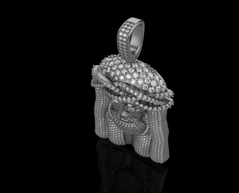 pendant JESUS 3D print model_26