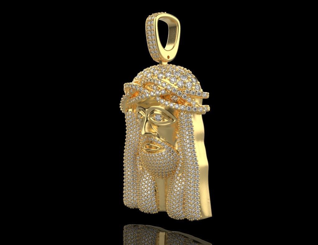 pendant JESUS 3D print model_9