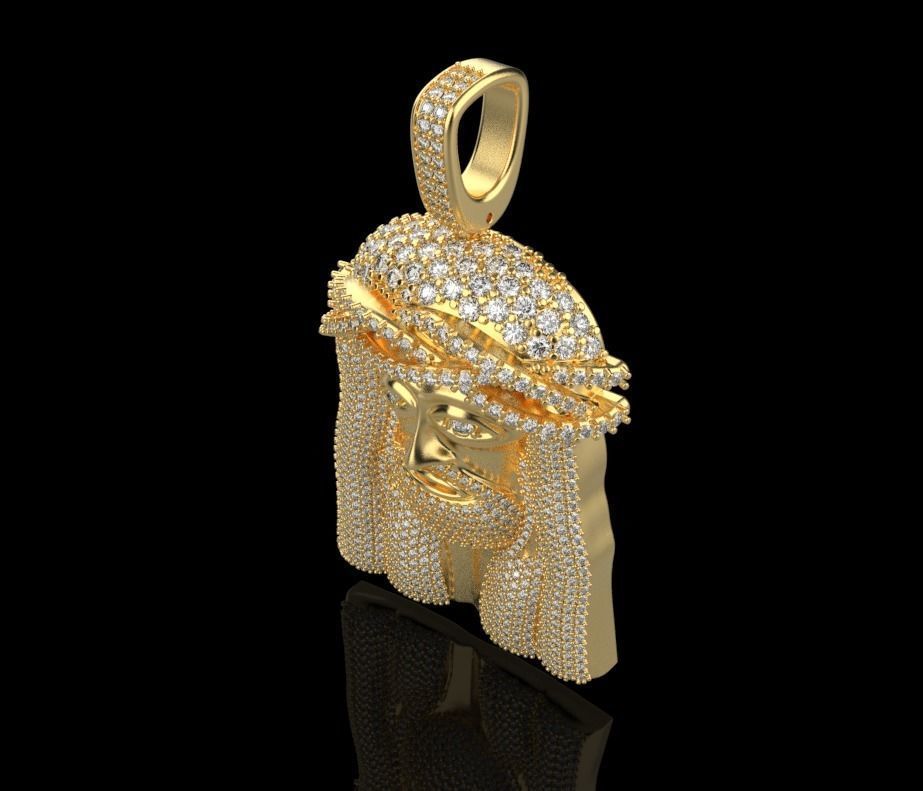 pendant JESUS 3D print model_11
