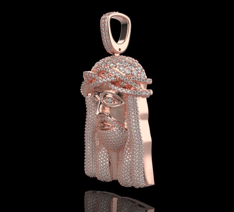 pendant JESUS 3D print model_20