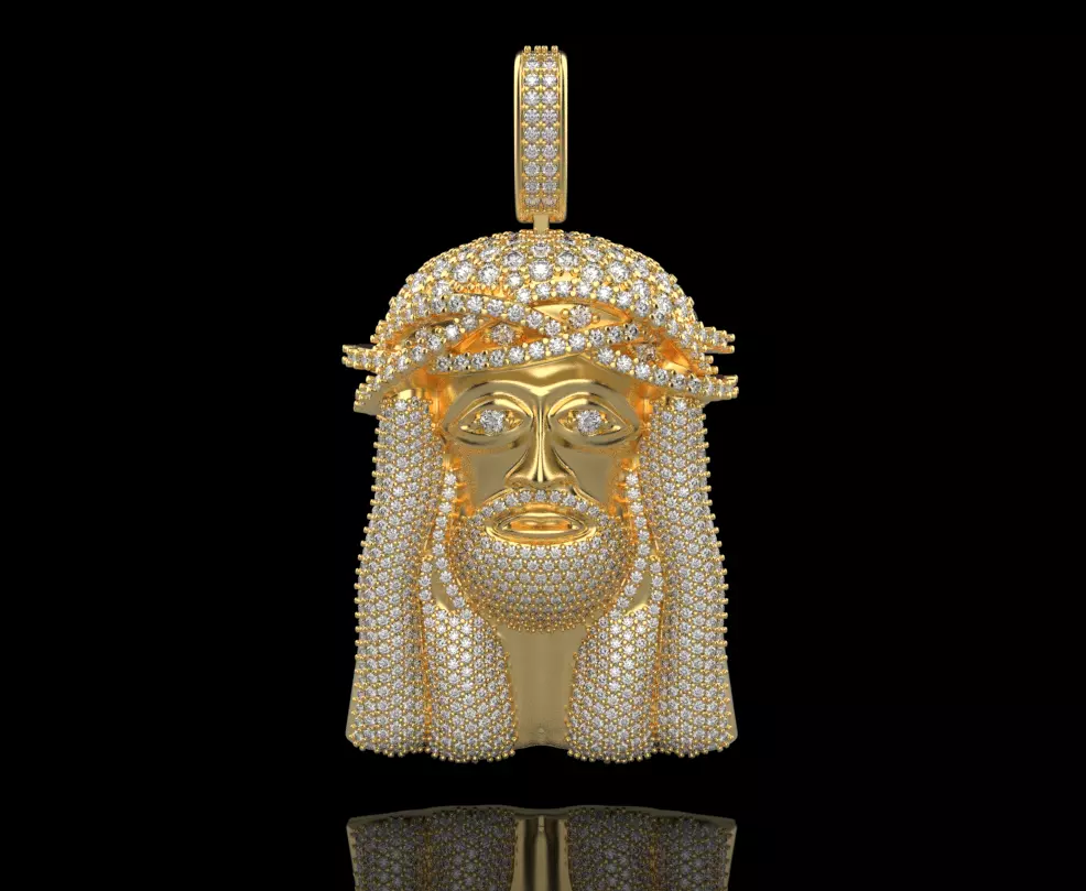 pendant JESUS 3D print model_0