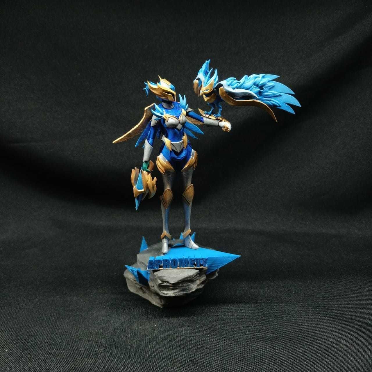 STL Warden quinn League of Legends 3D print model_9