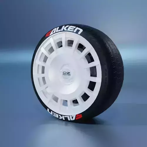 OZ Dark Graphite Wheel Low-poly 3D model