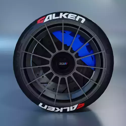 OZ Racing SuperTurismo Wheel Low-poly 3D model