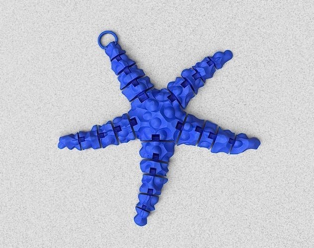 Flexy star fish -stylish 3D print model