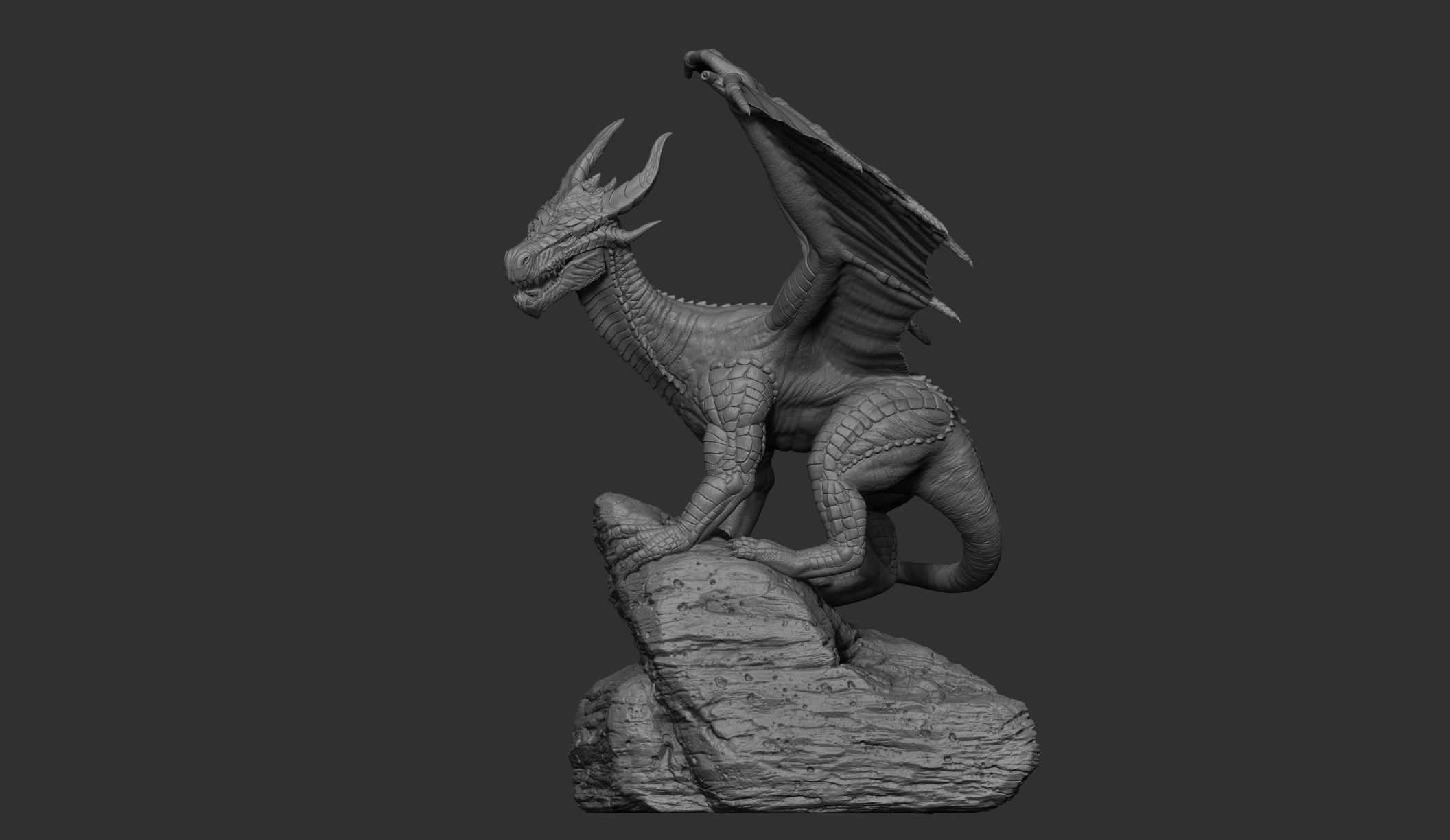 Dragon 3D Printable  3D print model_1