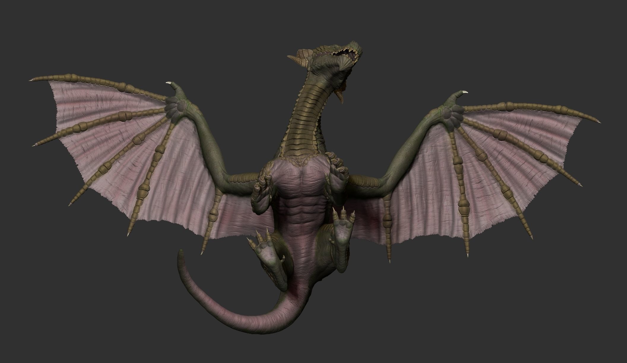 Dragon 3D Printable  3D print model_3
