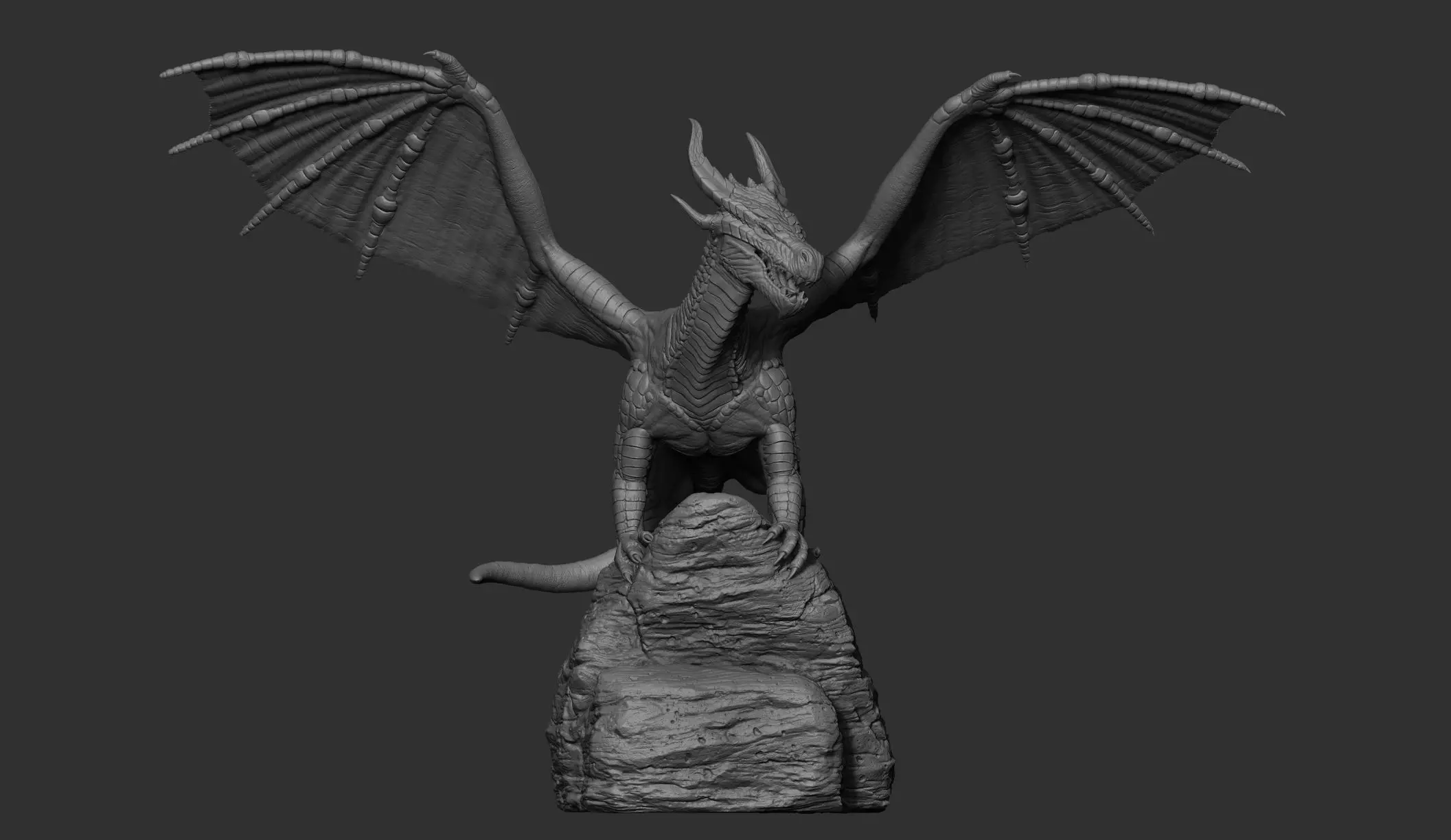 Dragon 3D Printable  3D print model_0