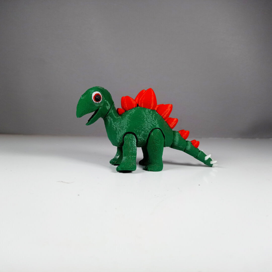 ARTICULATED CUTE STEGOSAURUS DINOSAUR 3D print model_8