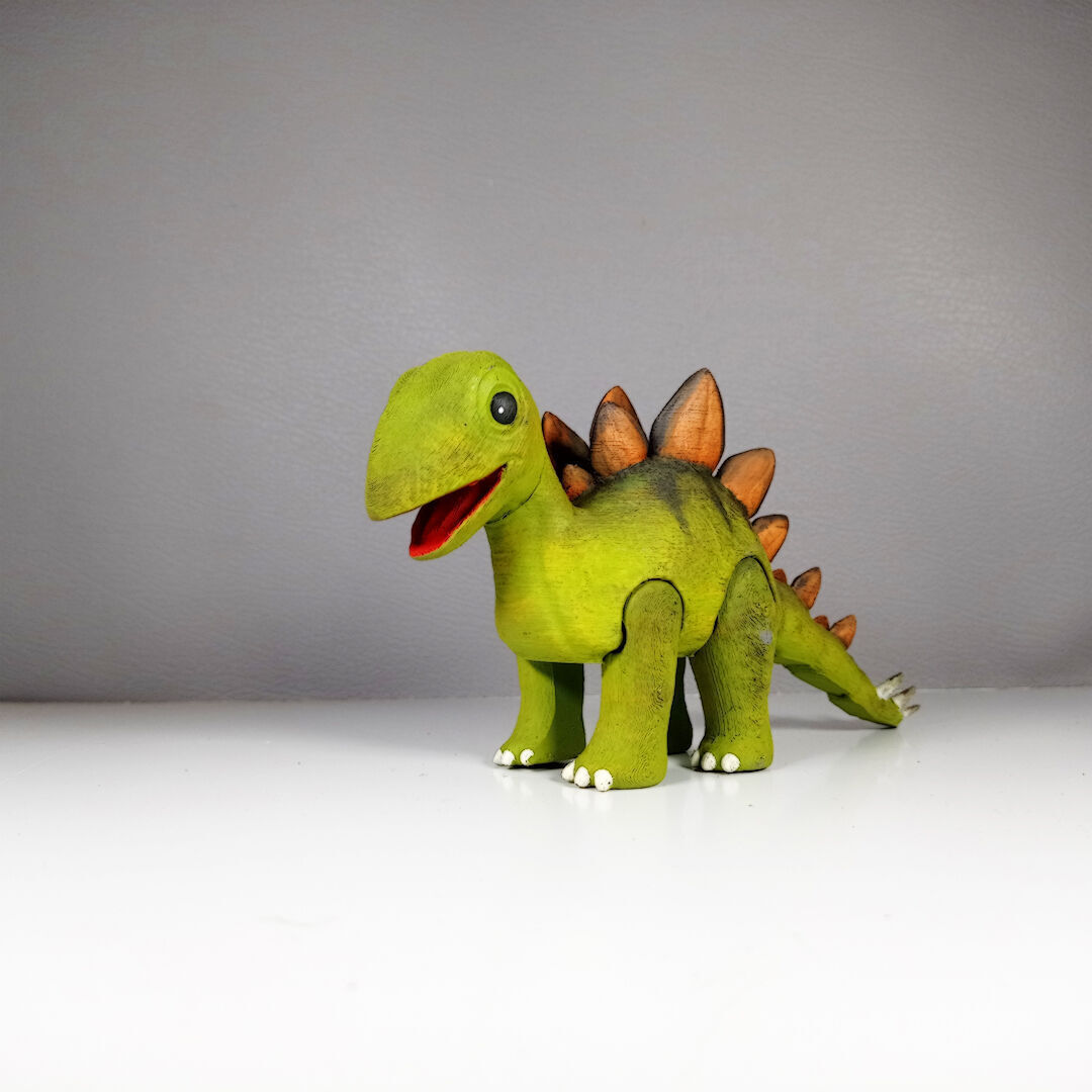 ARTICULATED CUTE STEGOSAURUS DINOSAUR 3D print model_6