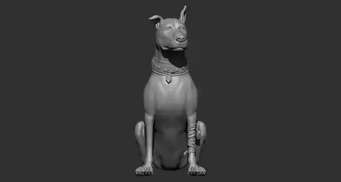 3d Printable Dog 3D print model