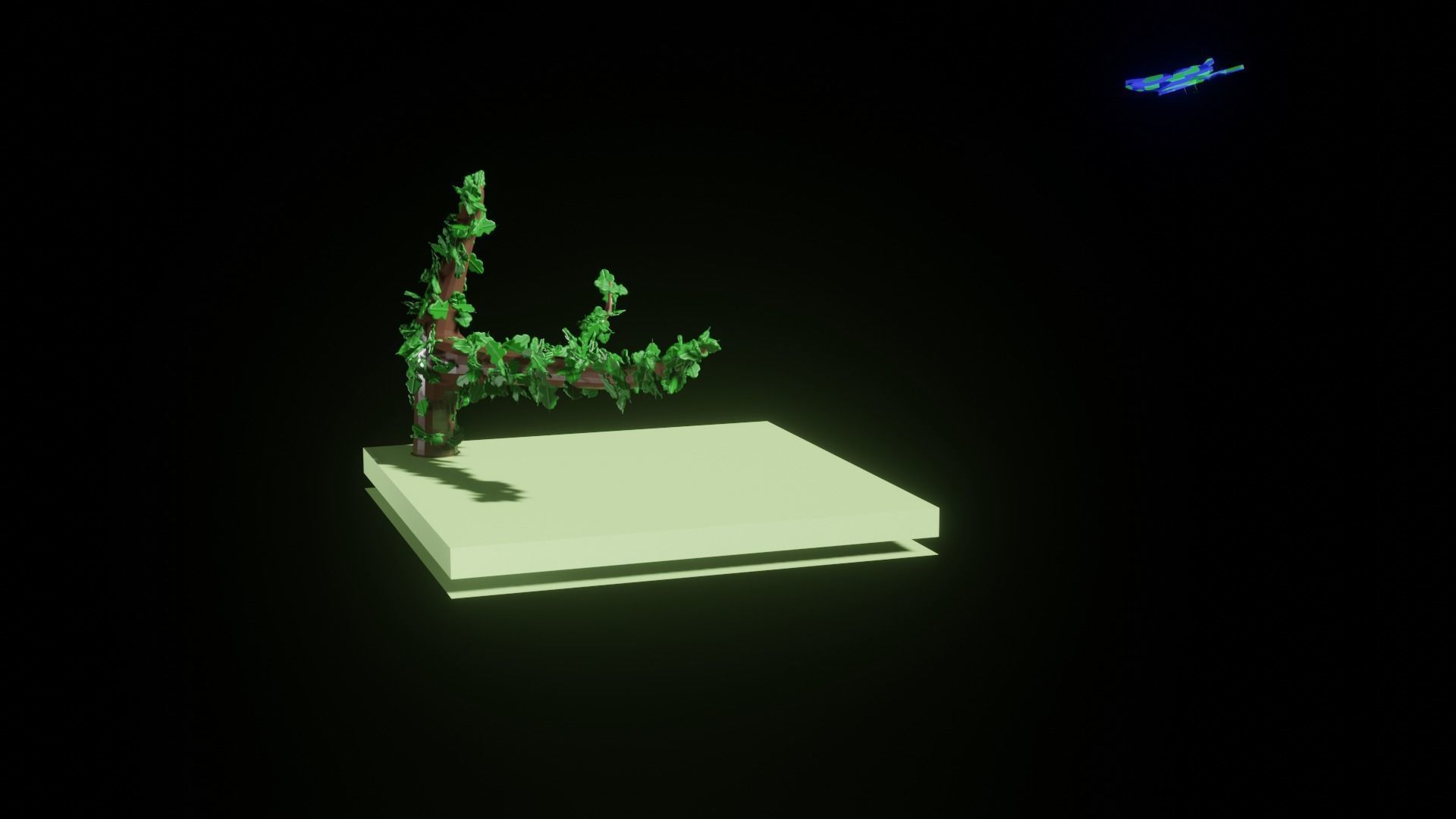 Fly Butterfly Low-poly 3D model_4