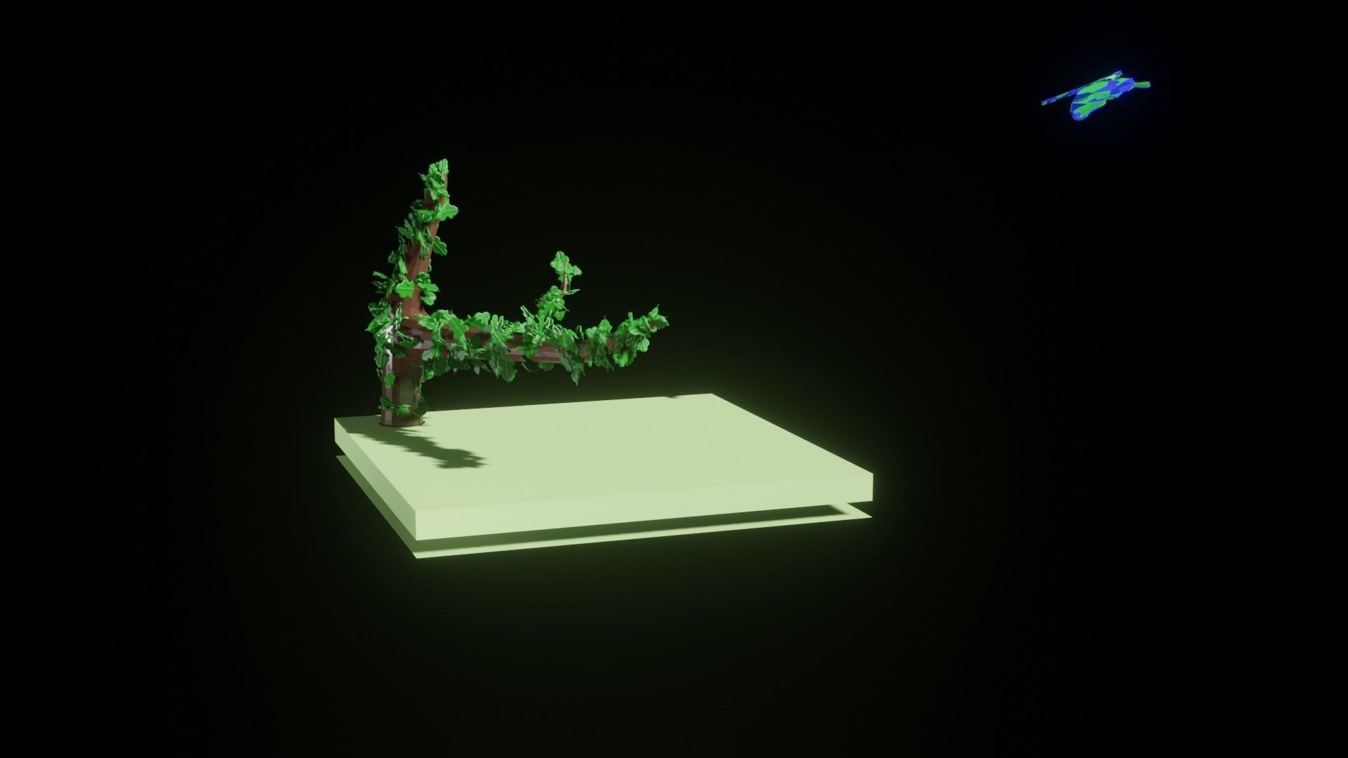 Fly Butterfly Low-poly 3D model_7