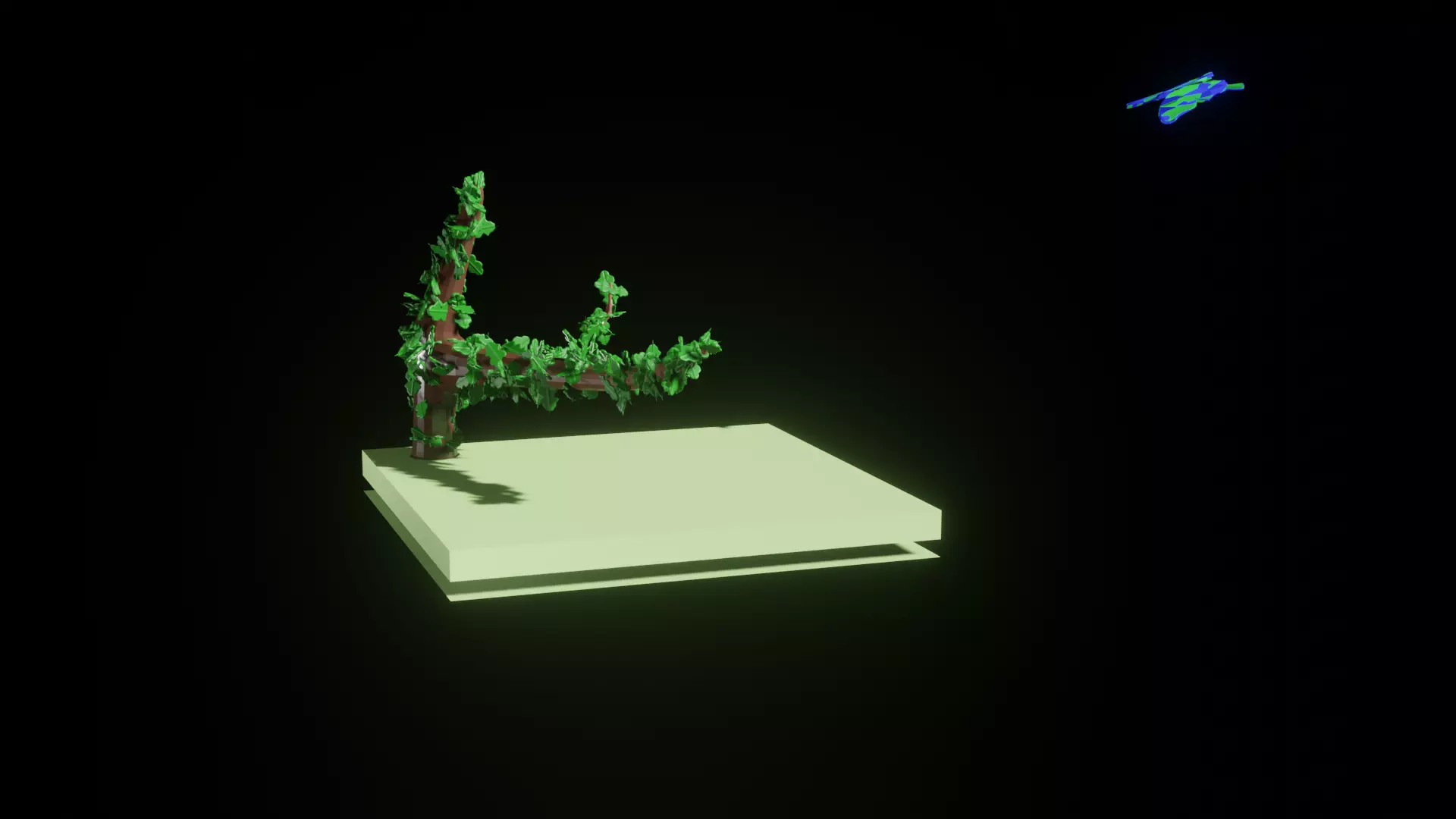 Fly Butterfly Low-poly 3D model_0