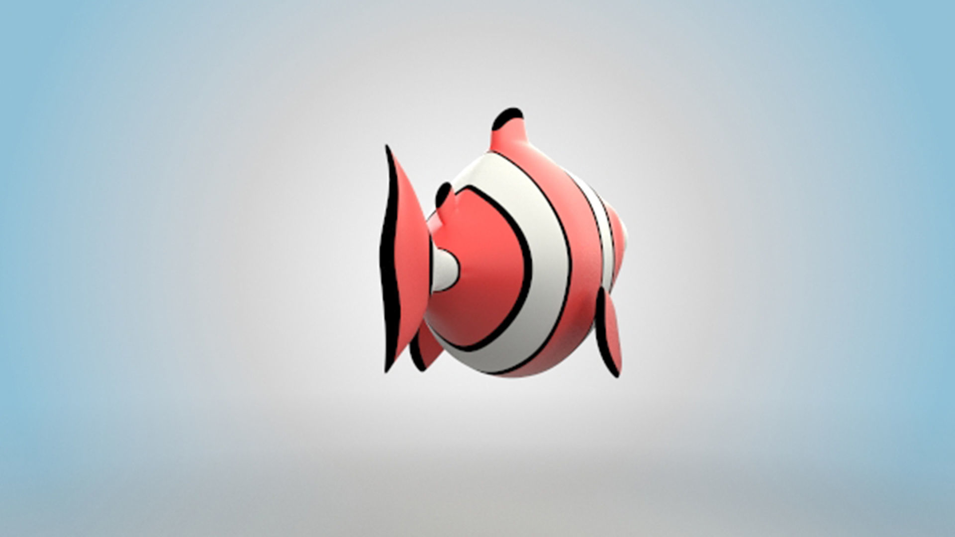 ClownFish 3D model_2