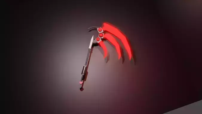 Anime Scythe Version 2 Low-poly 3D model