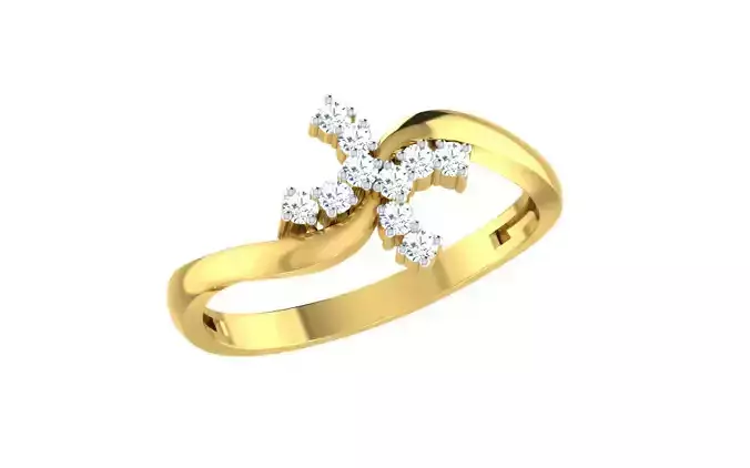 Solitaire Women Engagement Bypass Rings