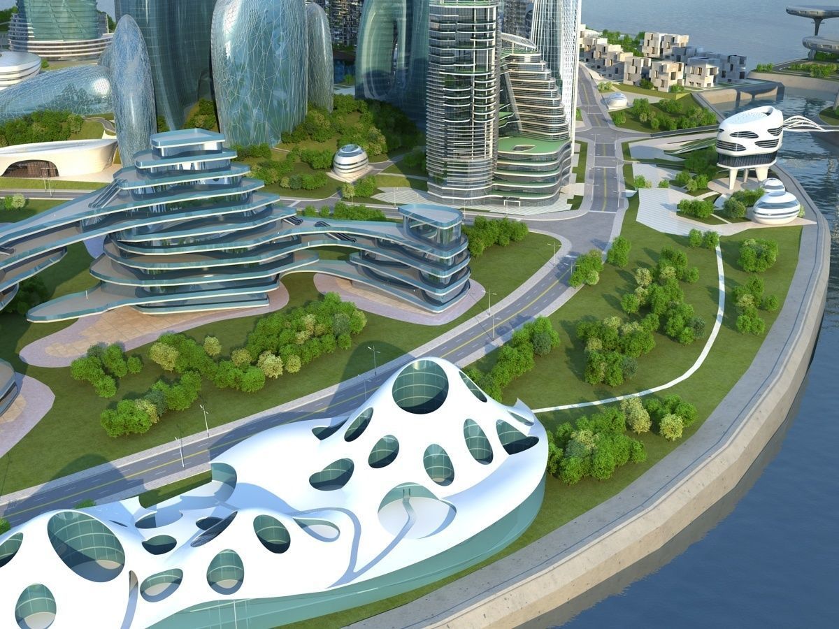 Future city 3D model_3