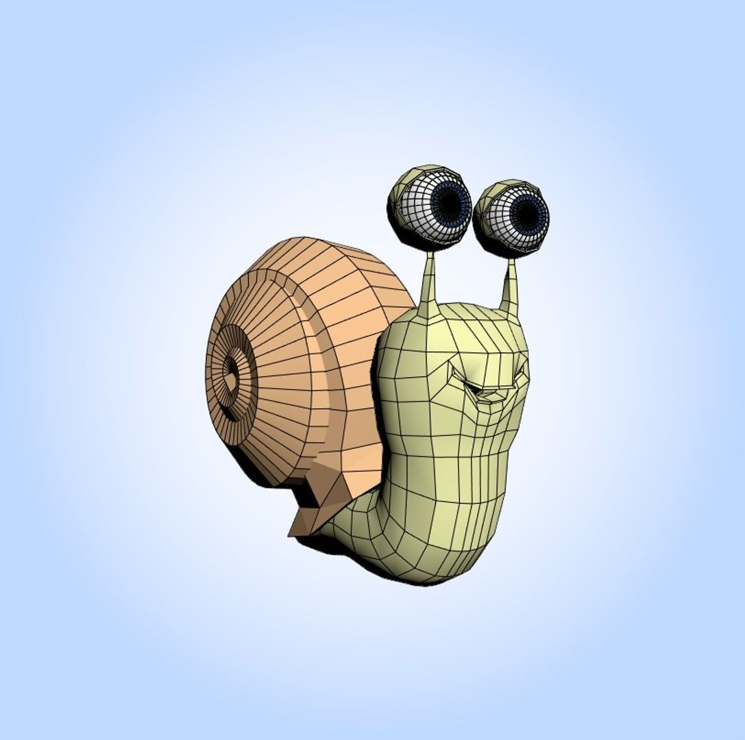 Snail 3D model_4
