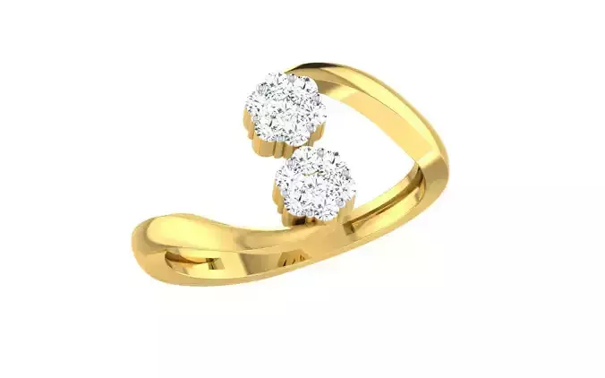 Solitaire Women Engagement Bypass Rings