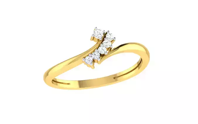 Solitaire Women Engagement Bypass Rings