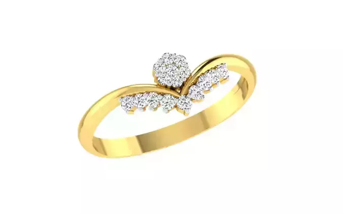 Solitaire Women Engagement Bypass Rings