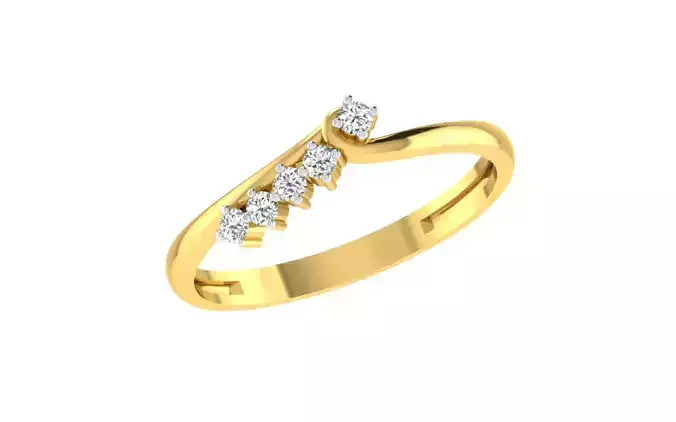 Solitaire Women Engagement Bypass Rings