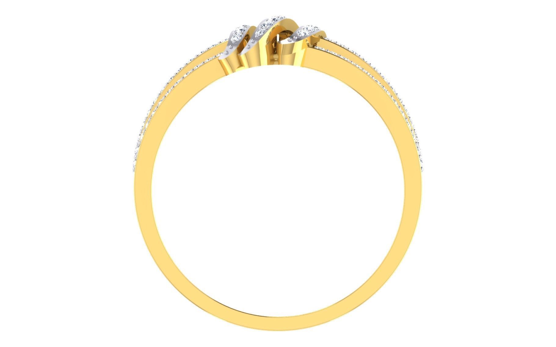 Solitaire Engagement Wedding Ring 3dm STL OBJ FBX Render Details 3D print model_3