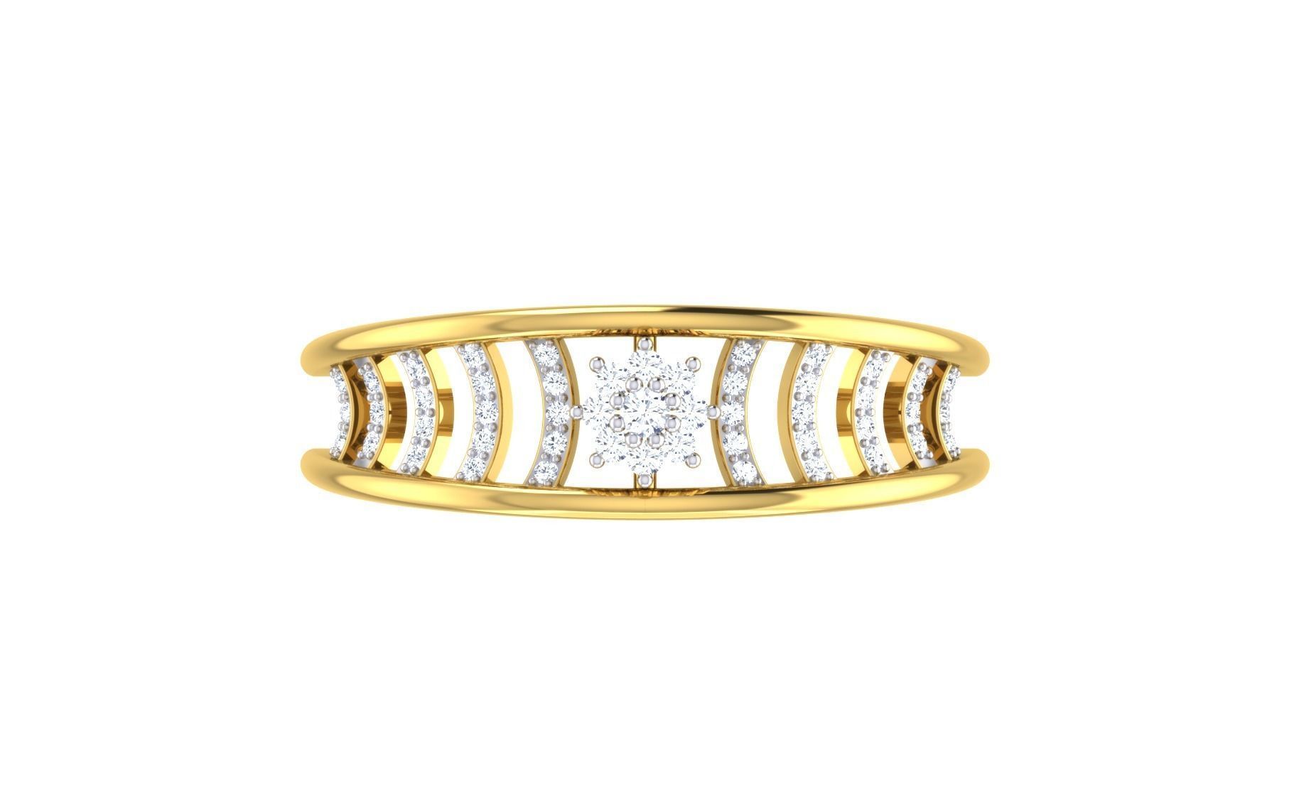 Solitaire Engagement Wedding Ring 3dm STL OBJ FBX Render Details 3D print model_7