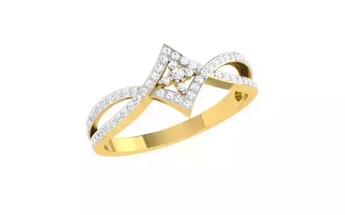 Solitaire Engagement Wedding Ring 3dm STL OBJ FBX Render Details