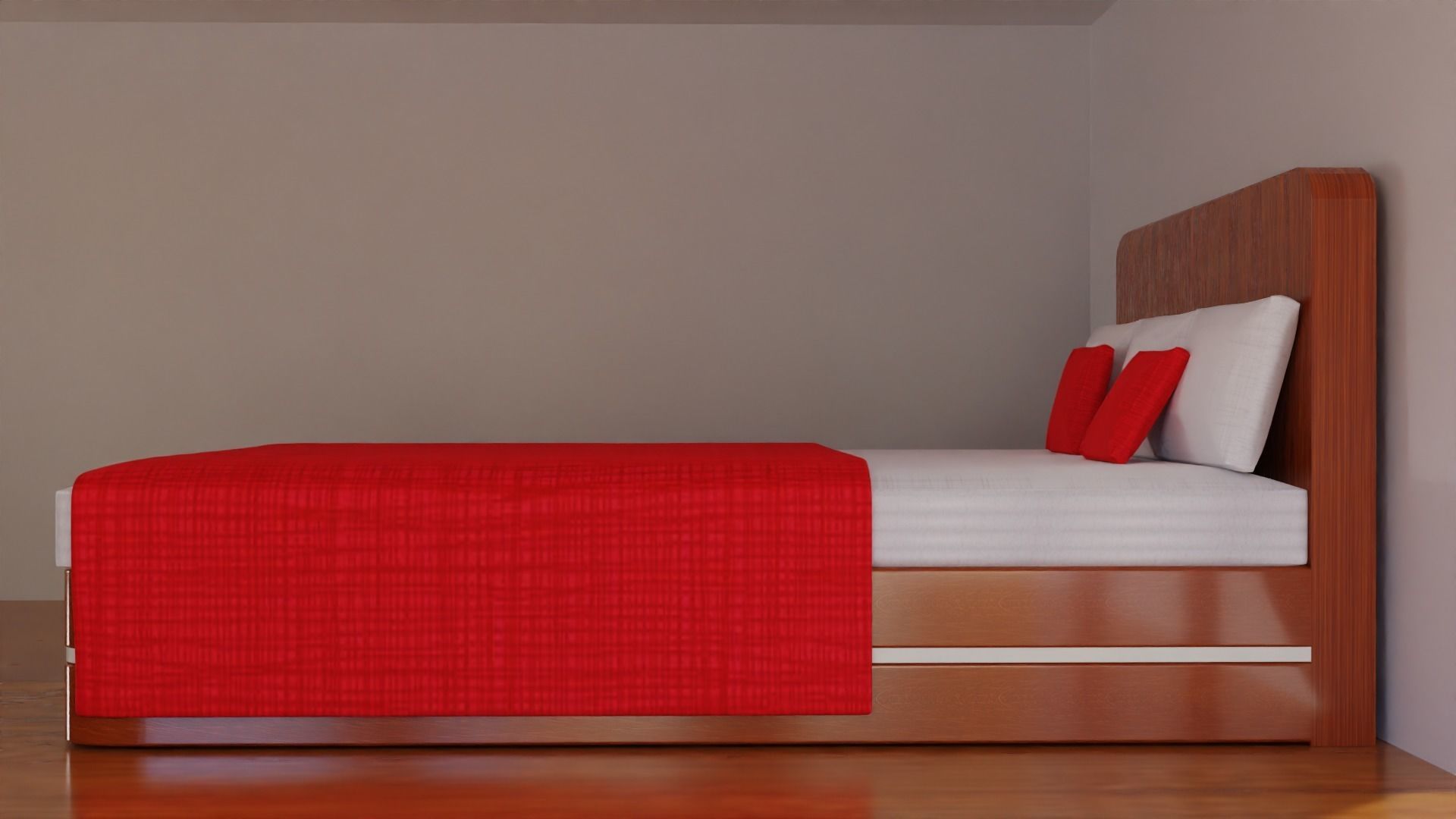 MODERN BED 3d Model Free 3D model_5