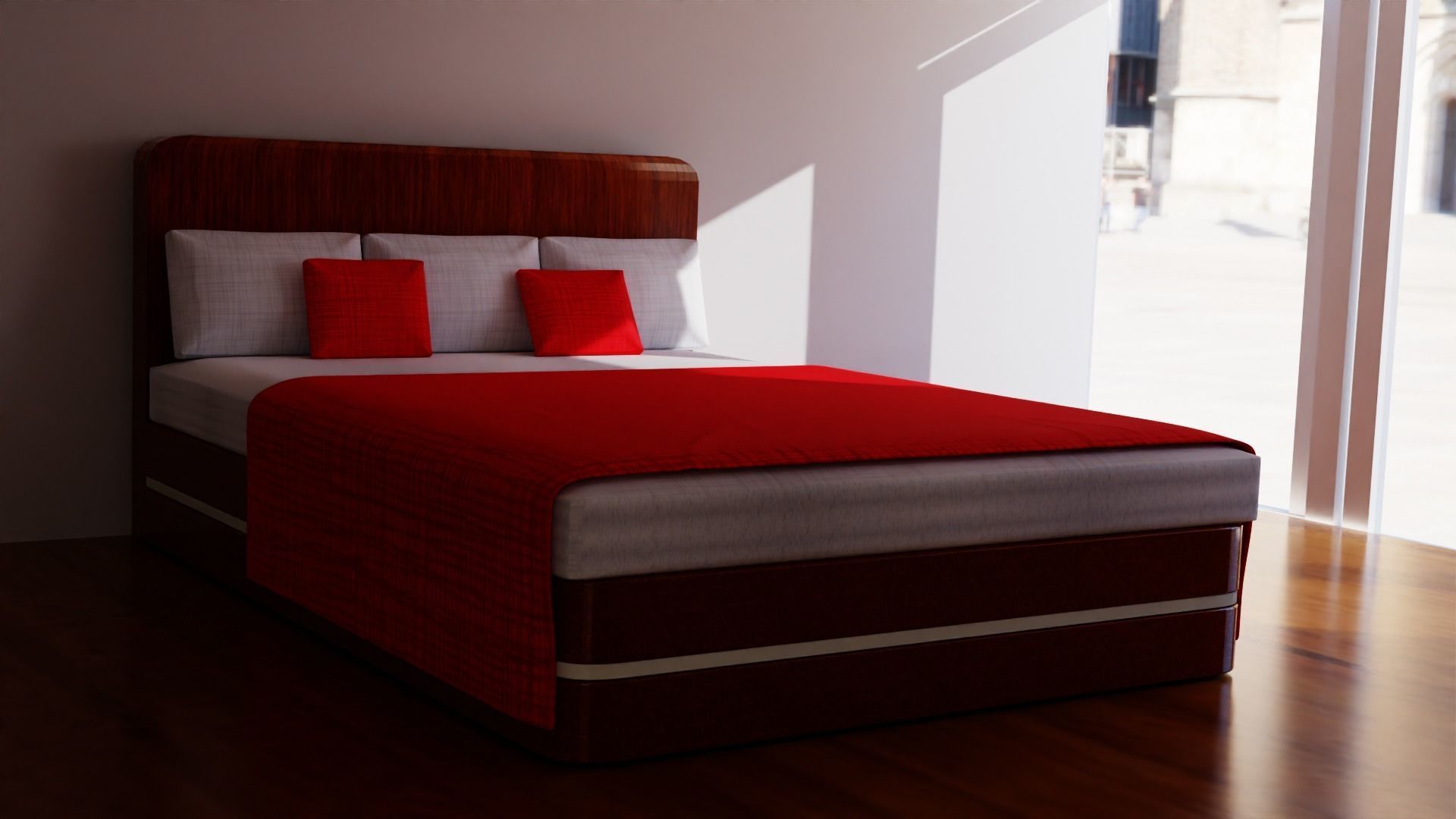 MODERN BED 3d Model Free 3D model_1