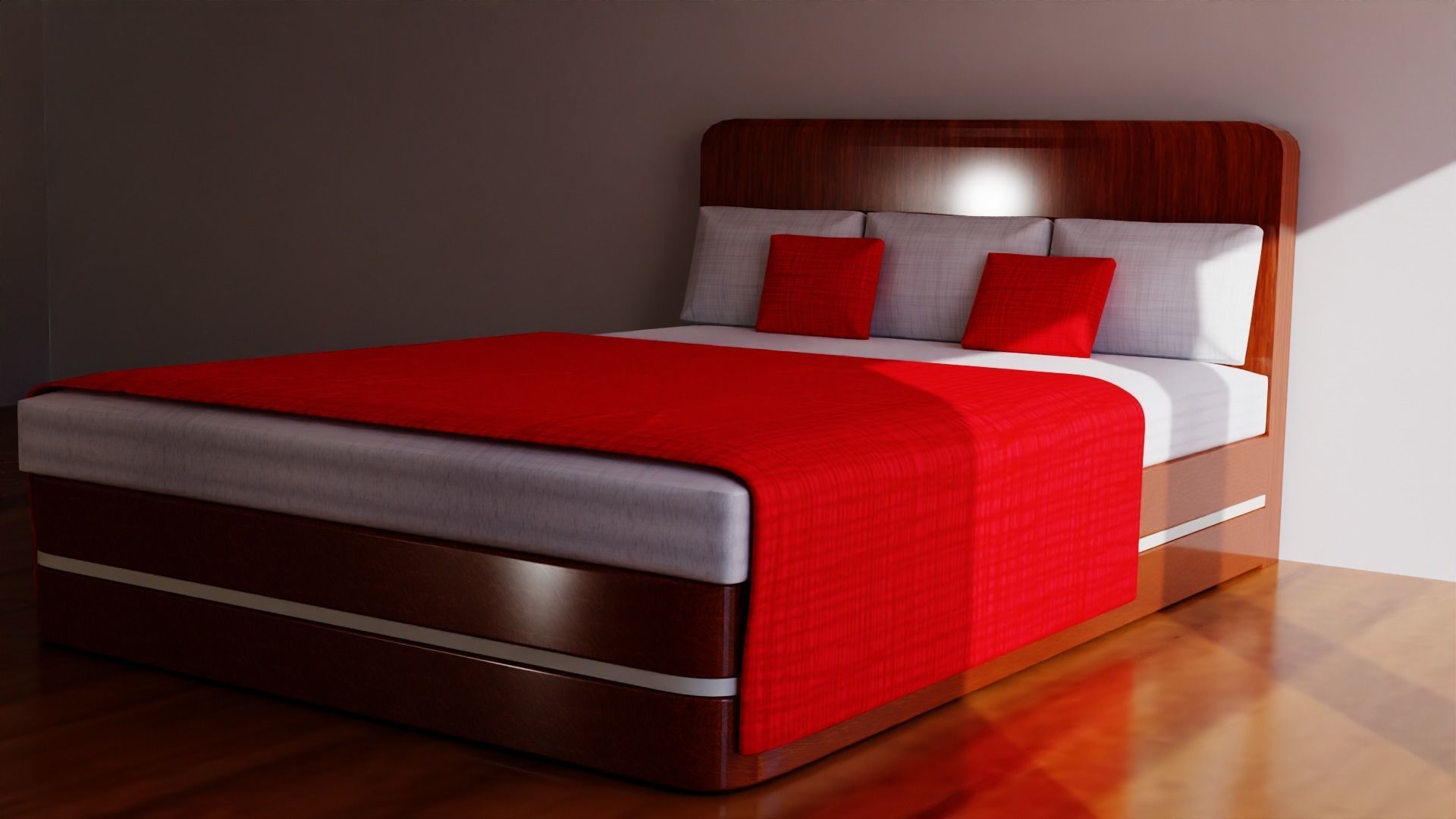 MODERN BED 3d Model Free 3D model_2