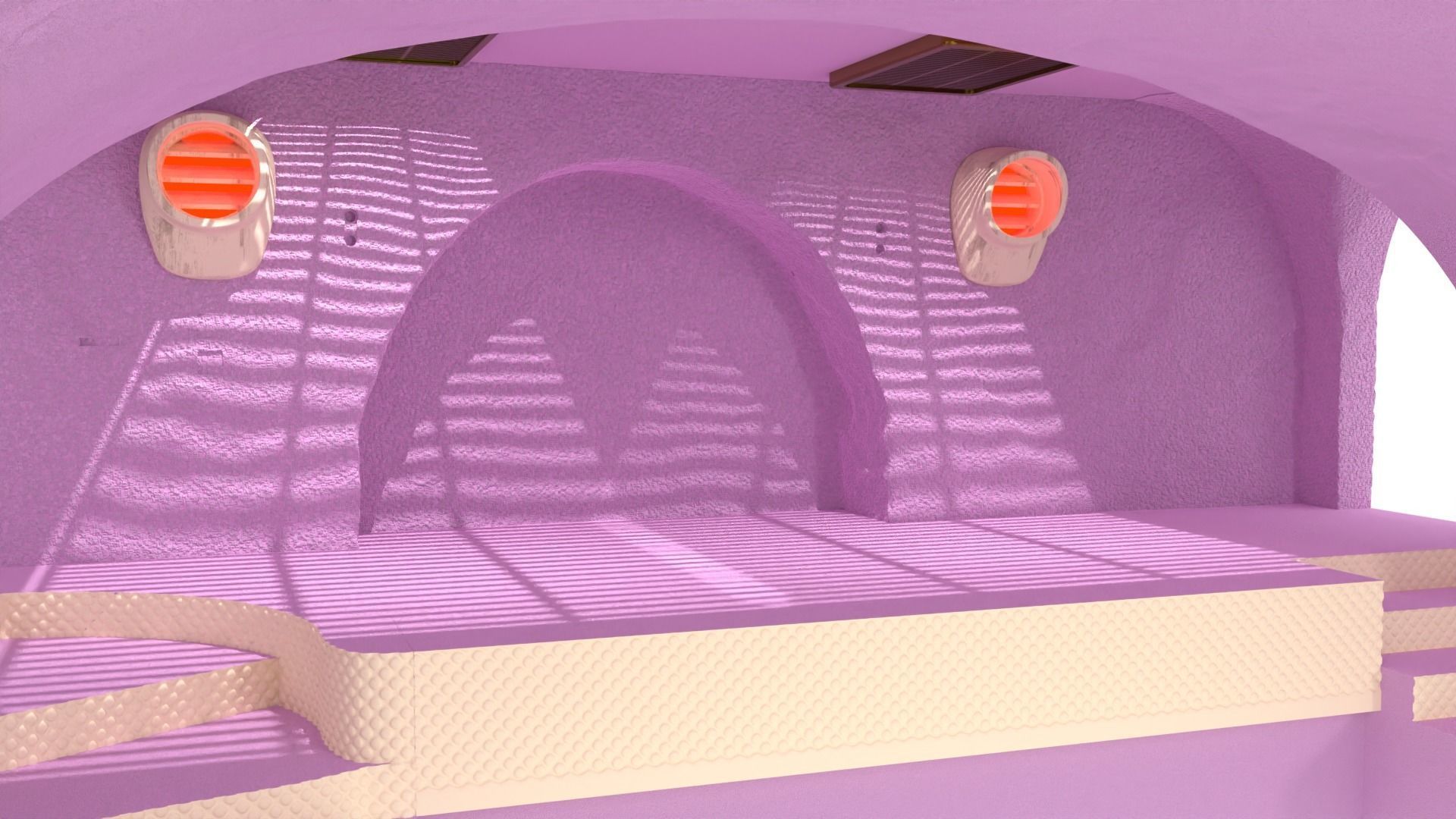 Jabbas Throne Area - small Foam version - 1-12 Blackseries 3D print model_6